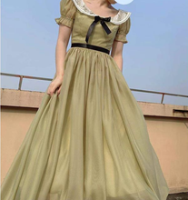 Load image into Gallery viewer, Handmade Gone With the Wind Vintage Lace Collar Dress
