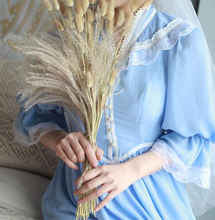 Load image into Gallery viewer, Vintage 70s Gunnesax Style Prairie Blue Dress
