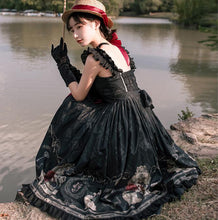 Load image into Gallery viewer, Gothic Style Vintage Sleeveless Lolita Dress
