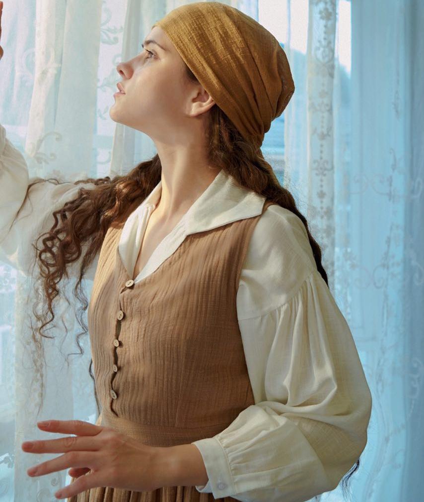 Pride and Prejudice Vintage Linen Strap Dress Blouse Set Dress ONLY / L I Retro Fairy Pride and Prejudice Vintage Linen Strap Dress Blouse Set Dress ONLY / L I Retro Fairy