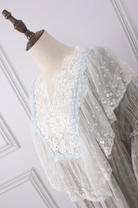 Victorian style Lace Stitching Cotton Night Gown Dress