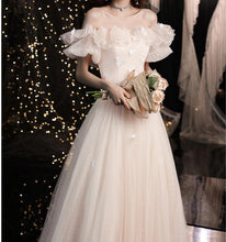 Load image into Gallery viewer, Retro Ethereal Off-Shoulder Prom Dress Bridesmaid dress
