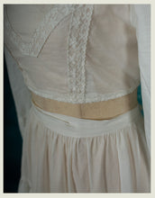 Load image into Gallery viewer, Vintage Handmade Embroidery Cotton Chemise Home wear 2 pieces
