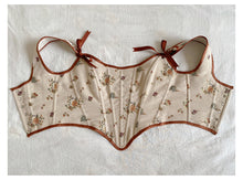 Load image into Gallery viewer, Handmade Vintage Reproduction Jacquard Corset

