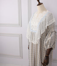 Load image into Gallery viewer, Victorian style Lace Stitching Cotton Night Gown Dress
