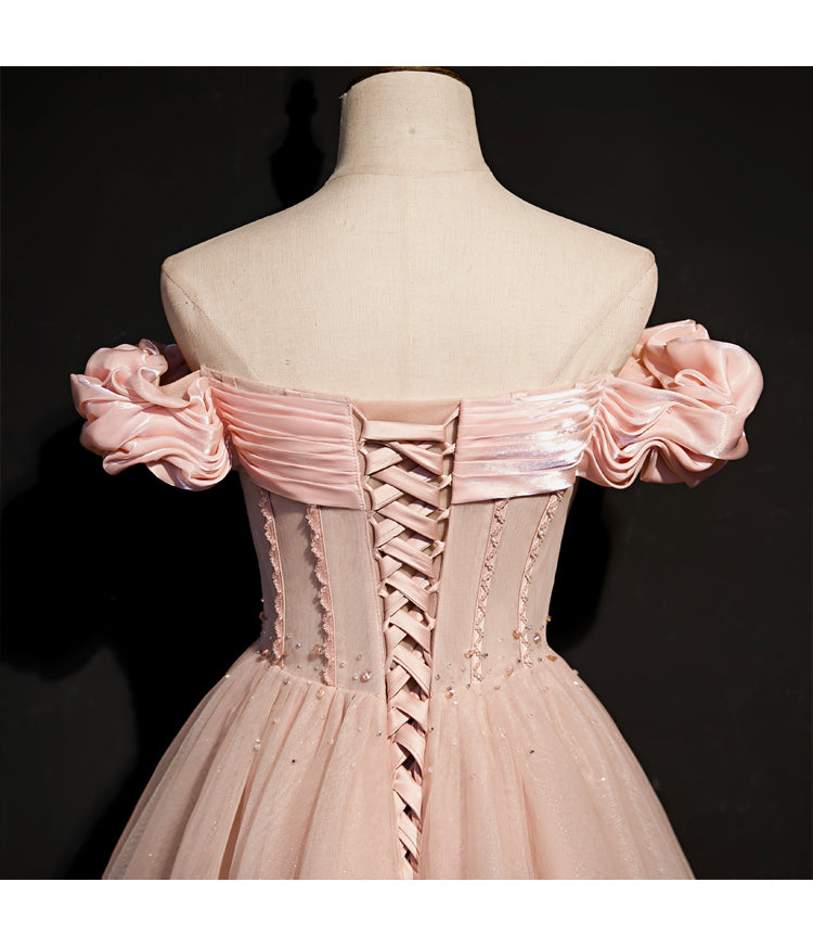 Handmade Princess Off Shoulder Prom Dress