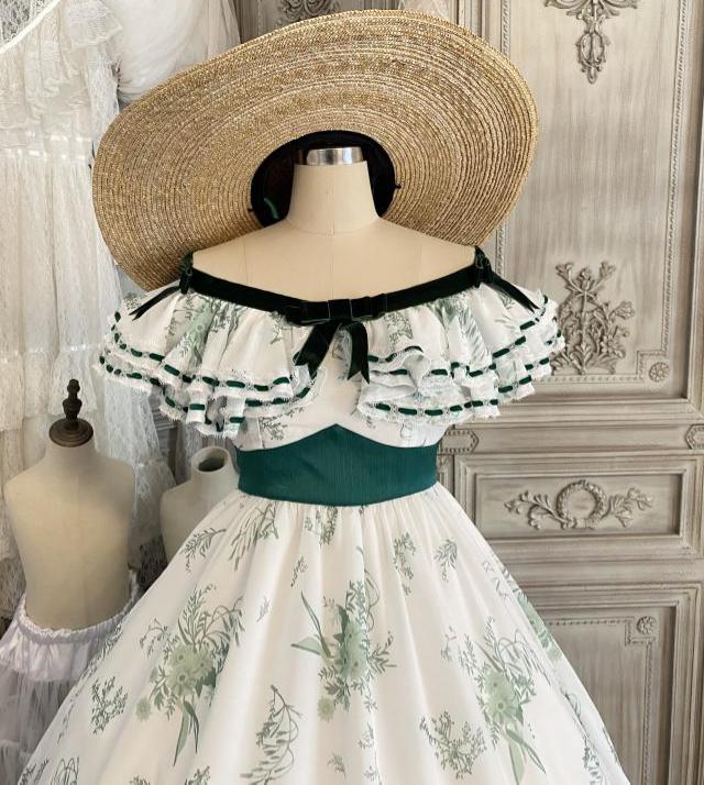 Scarlett O'Hara Barbecue Prom Dress Gone With The Wind Remake Dress Customize Size / Suspender Dress I Retro Fairy Scarlett O'Hara Barbecue Prom Dress Gone With The Wind Remake Dress Customize Size / Suspender Dress I Retro Fairy