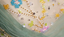 Load image into Gallery viewer, Handmade Fairycore Square Neck Studded Prom Dress Evening Dress
