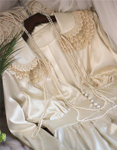 1900s Vintage Royalcore Cardi Robe (Handmade)