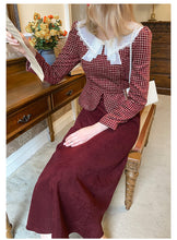 Load image into Gallery viewer, [Last Chance] Retro 80s Plaid Contrast Color Dress Final Sale
