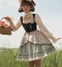 Load image into Gallery viewer, vintage dress cottagecore dress 1970s dress 50s dress prairie dress gunnesax dress fairycore dress lolita dress retro dress
