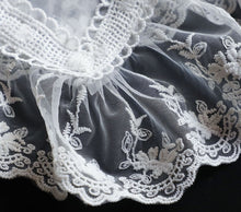 Load image into Gallery viewer, Retro Cottagecore Lace organza embroidered faux collar Accessories
