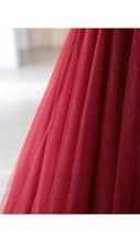 Load image into Gallery viewer, Handmade Retro Princess Tulle Embellished Red Prom Evening Dress
