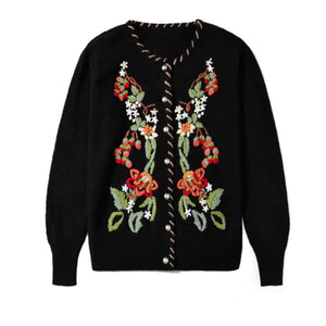 vintage blouse top cottagecore blouse top cottagecore cardigan vintage sweater cardi Christmas sweater