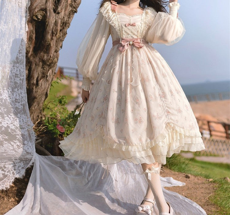 Coquette Long Sleeves Princess Dress S I Retro Fairy Coquette Long Sleeves Princess Dress S I Retro Fairy