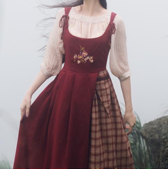vintage dress cottagecore dress 1970s dress 50s dress prairie dress gunnesax dress lolita dress kawaii dress street wear aesthetics outfit