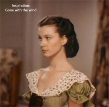 Load image into Gallery viewer, Handmade Gone With the Wind Vintage Lace Collar Dress
