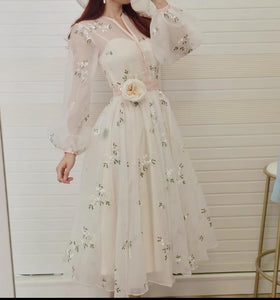 Handmade Movie Inspired Vintage Dreamy Princess Embroidery Dress