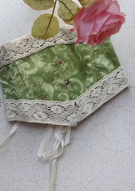 Vintage Jacquard Underbust Waistband Retro Fairy Vintage Jacquard Underbust Waistband Retro Fairy