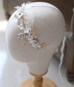 Fairycore Flower Hair Crown Bridal Hair Band