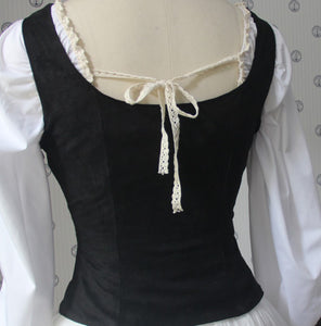 Medieval Style Vintage Square Collar Waistcoat Vest