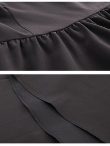 Handmade 50s Hepburn Inspired Classic Black Vintage Dress