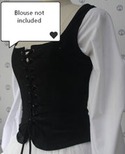 Load image into Gallery viewer, Medieval Style Vintage Square Collar Waistcoat Vest
