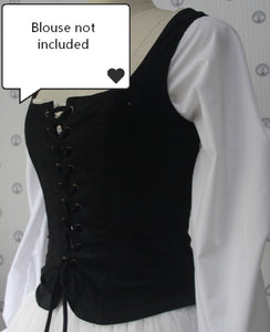 Medieval Style Vintage Square Collar Waistcoat Vest