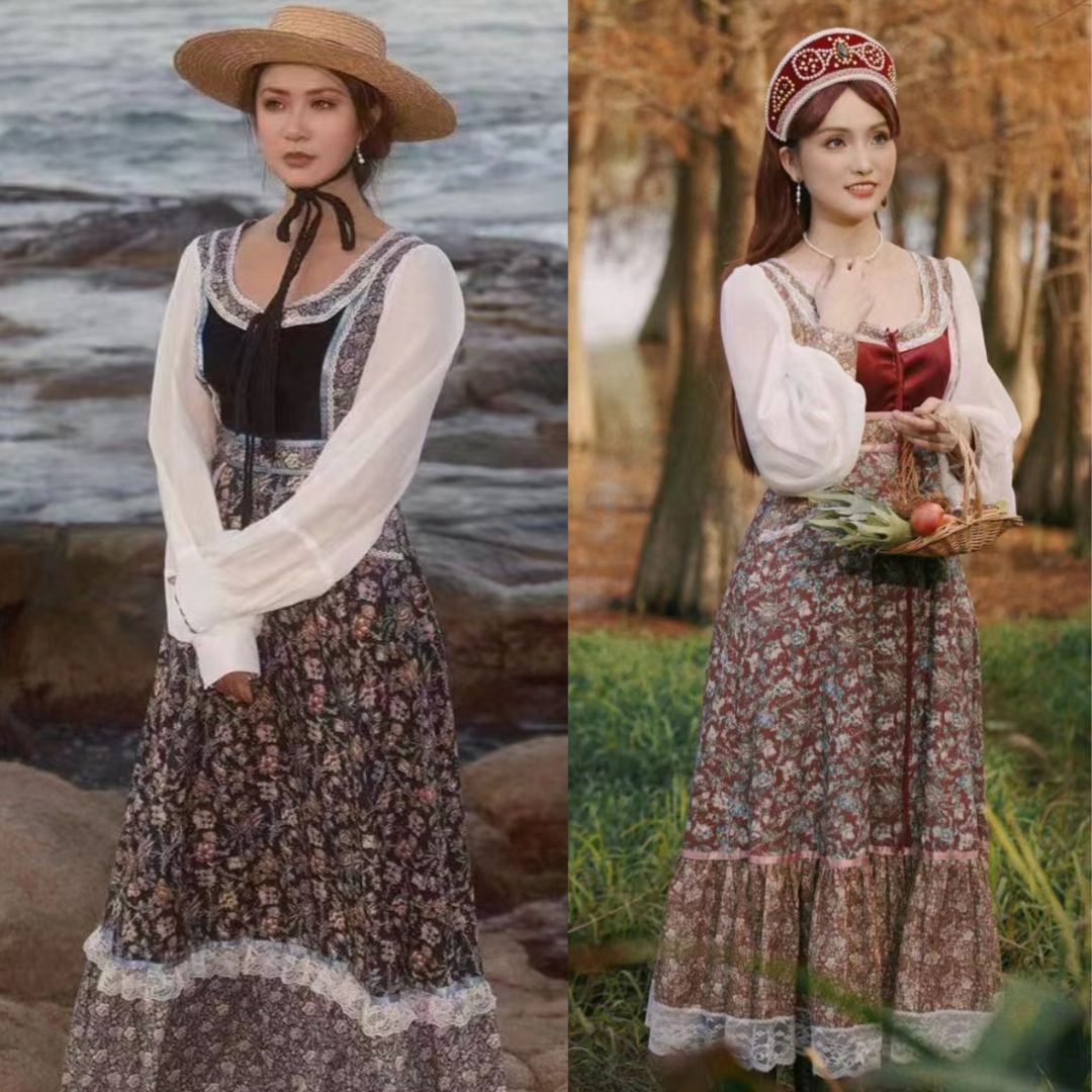 Gunne Sax Remake Child Print Dress – Retro Fairy