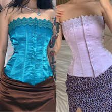 Load image into Gallery viewer, vintage corset victorian corset handmade corset 
