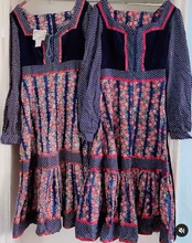 Load image into Gallery viewer, Handmade Gunne Sax Remake Cabbage Rose Long sleeves Dress

