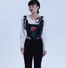 Load image into Gallery viewer, vintage corset victorian corset handmade corset sustainable fashion
