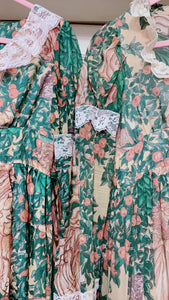 Handmade GunneSax Reproduction 70s Adam Eve Print Dress