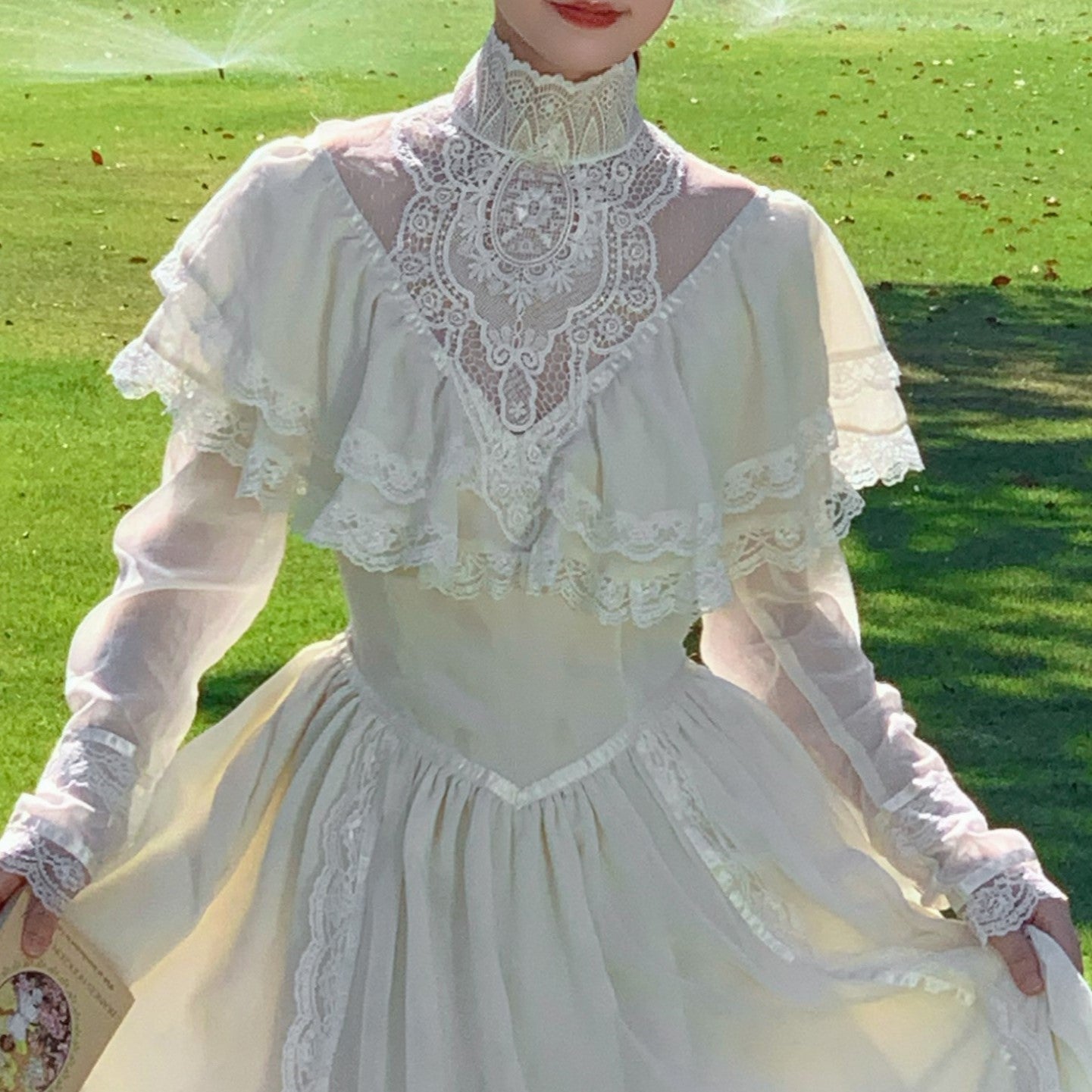 Reception Vintage 1940s / 1950s Little White Dresses Fall Wedding Dres – BL  Dress