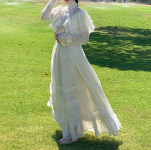 Handmade Gunne Sax Remake 70s Bridal Prairie Dress