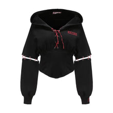 Load image into Gallery viewer, vintage corsets vintage bustier vintage stay victorian corsets handmade corsets hoodie cottagecore hoodie cottagecore top
