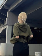 Load image into Gallery viewer, Handmade Corset Hoodie [ELF RANGER]
