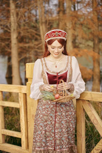 Gunne Sax Remake Child Print Dress