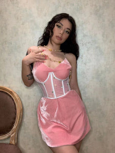 Handmade Daisy Embroidery Underbust Corset Waist Band