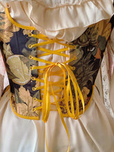 Load image into Gallery viewer, Handmade Vintage Reproduction Floral Reversible Corset
