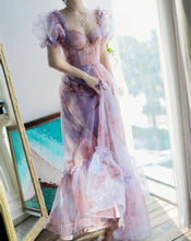Load image into Gallery viewer, Vintage dress cottagecore dress fairycore dress 70s dress 30s 50s dress victorian edwardian dress prom dress party dress spaghetti dress coacktail dress
