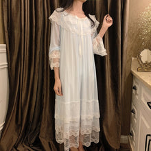 Load image into Gallery viewer, vintage dress cottagecore dress vintage night gown vintage sleep wear
