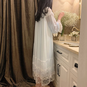Princess Lace Sleepwear Night Dress Home Wear