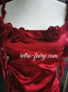 Fairycore Dreamy Rose Decor Sleeveless Dress